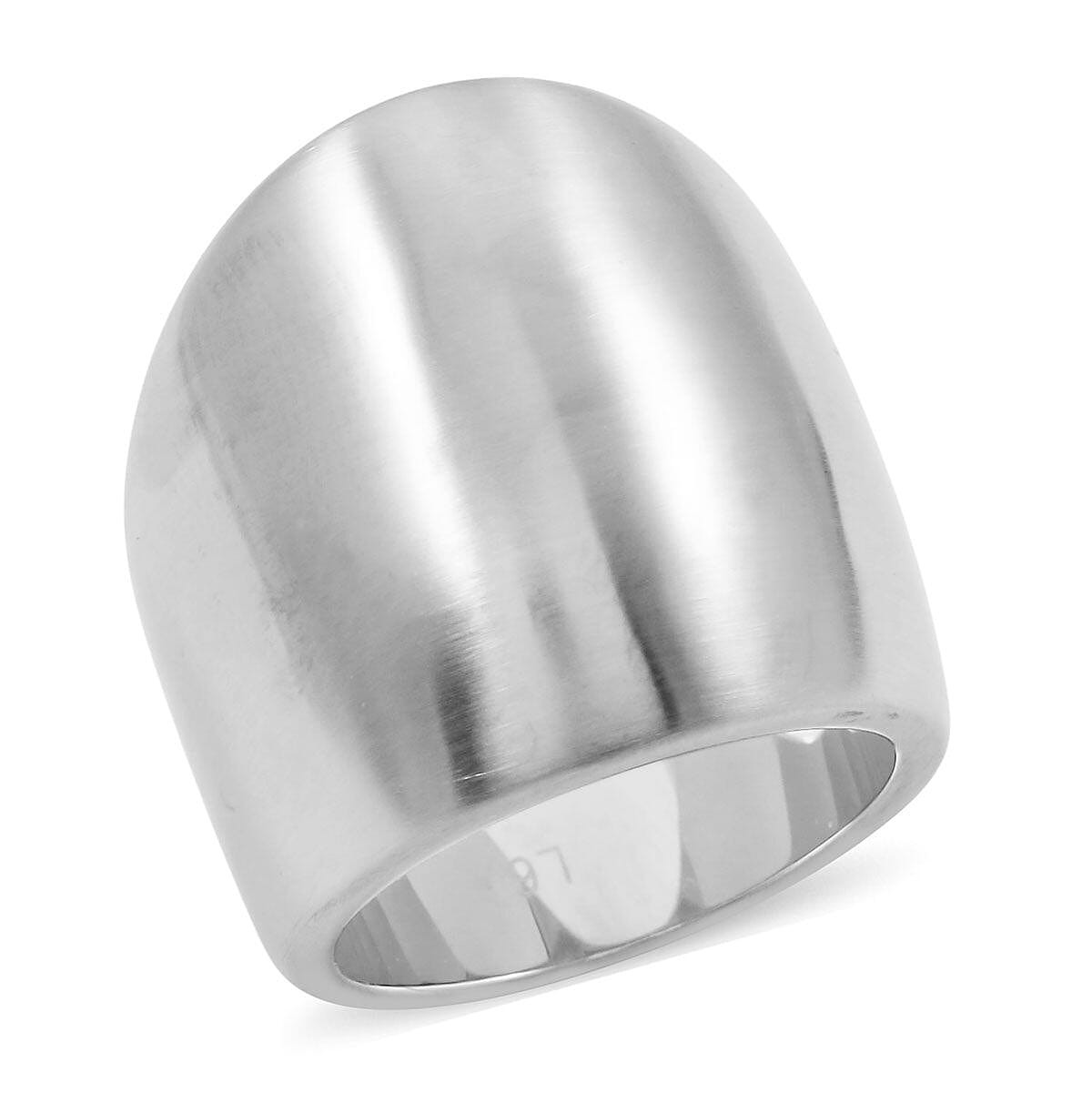 Billow Ring in Stainless Steel Size 6.0