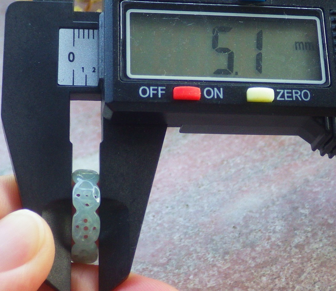 Video Certified Green Natural A Jadeite Jade Money Coin Ring NO. 4.25 # 132546