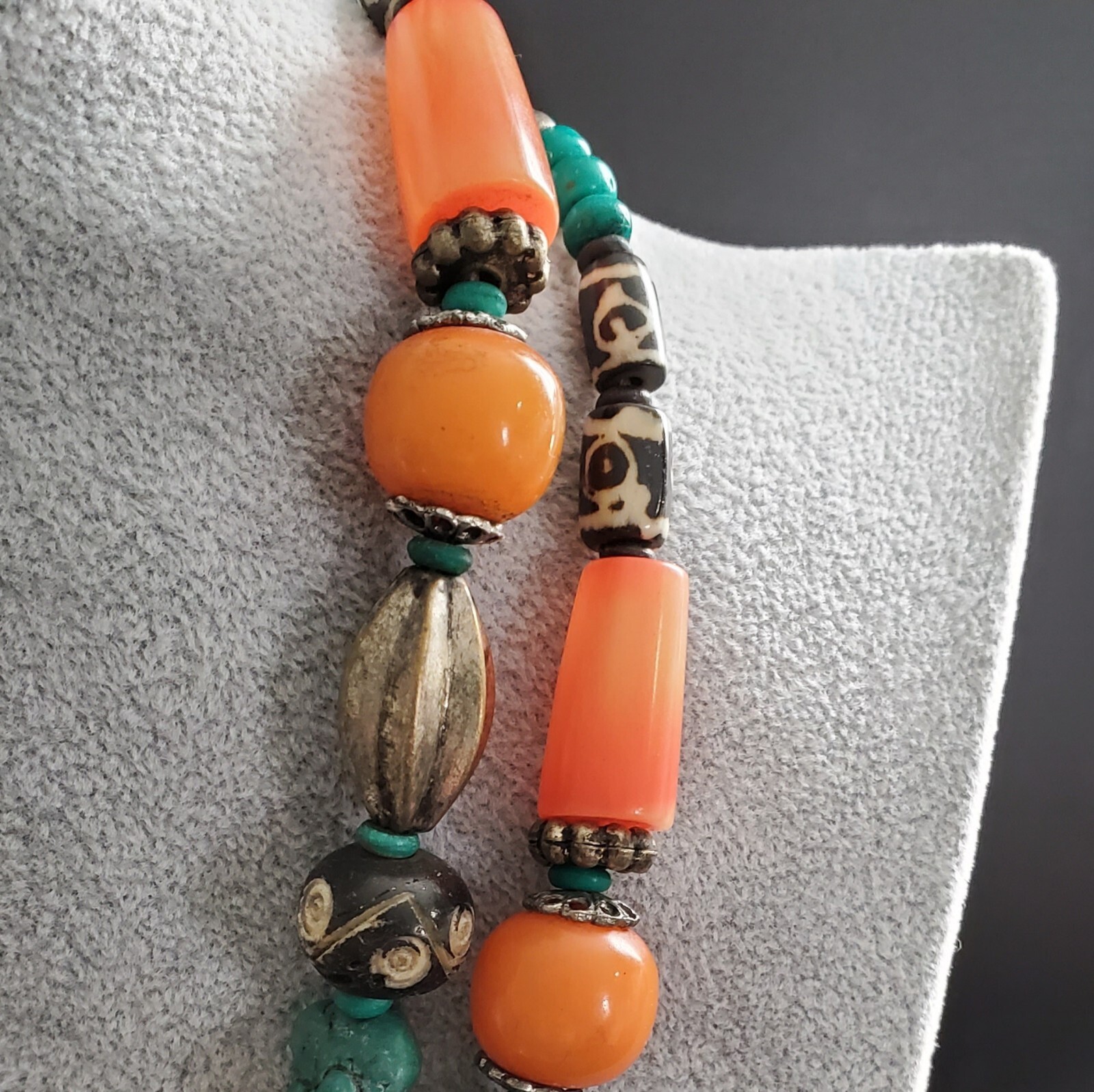NWT Bohemian Boho Lot of 2 Necklaces 19 to 22 in. World Market Exclusive India