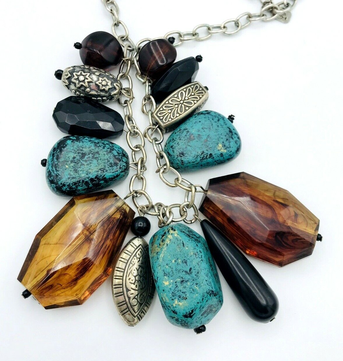 You And I Chunky Beaded Collar Necklace