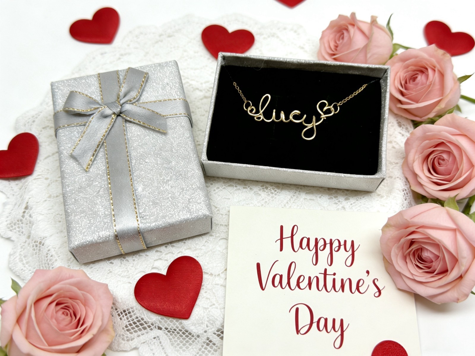 Personalized Winged Name Necklace for Mom,Gold Plated Jewelry-Mother’s Day Gift