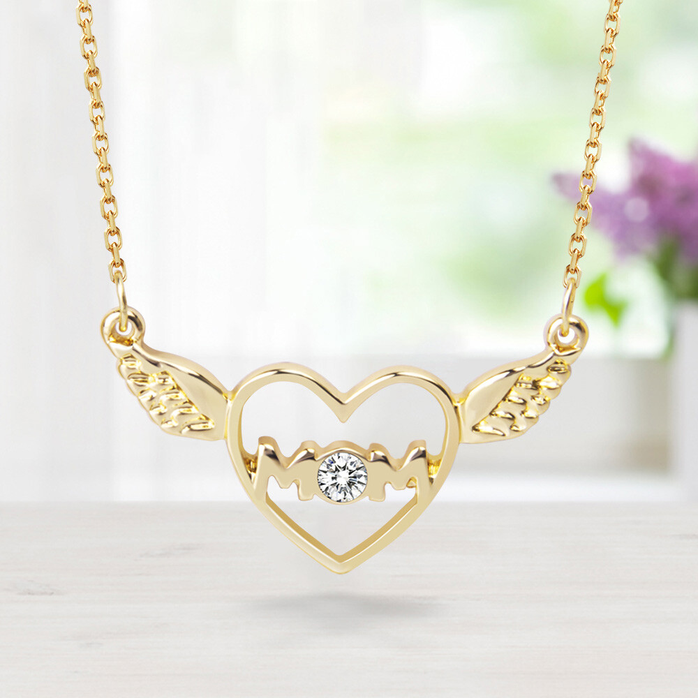 Mother’s Day Gift Love Heart Pendant Necklace Womens Heart Plastic Neckaces