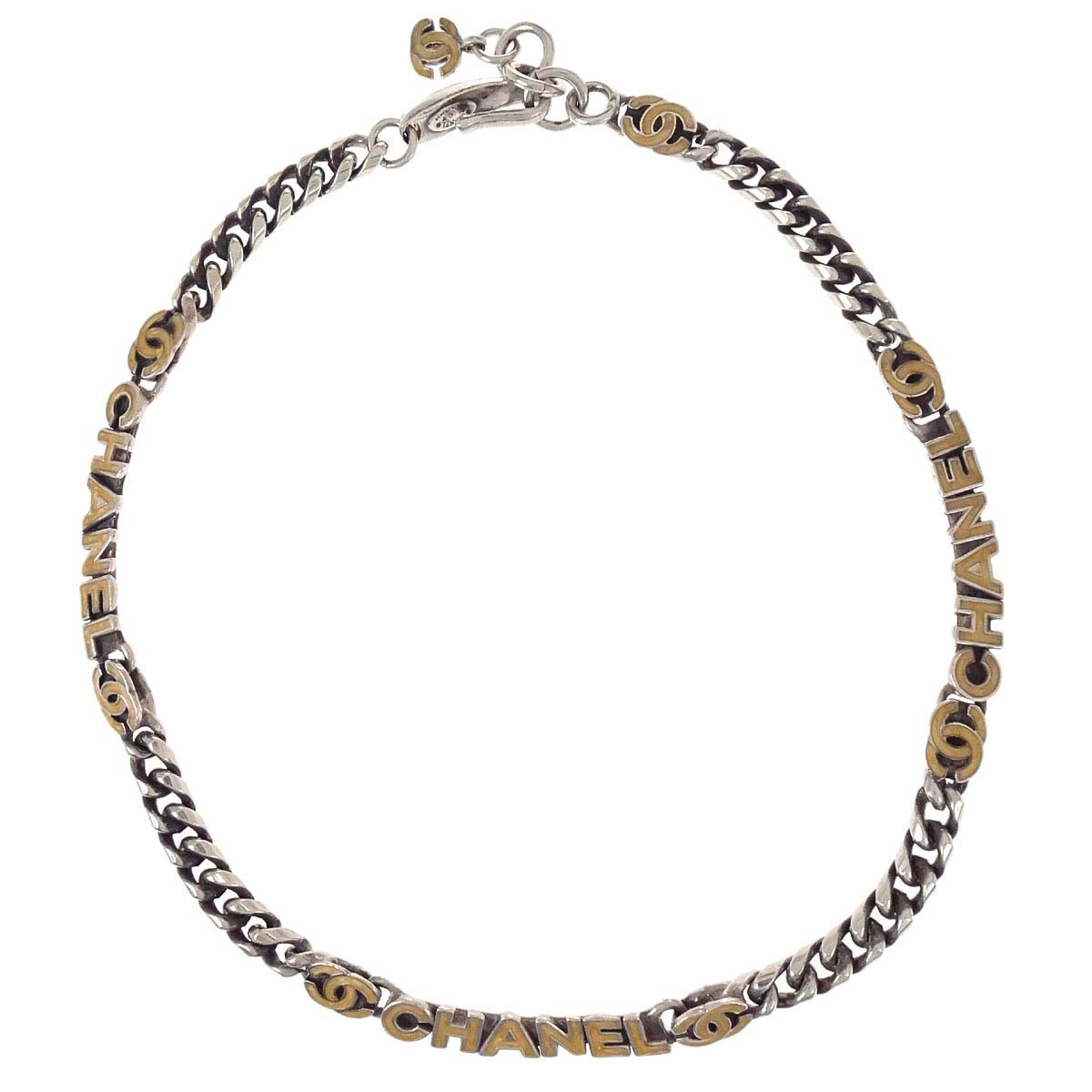 Chanel Chain Necklace Silver 00T 178837