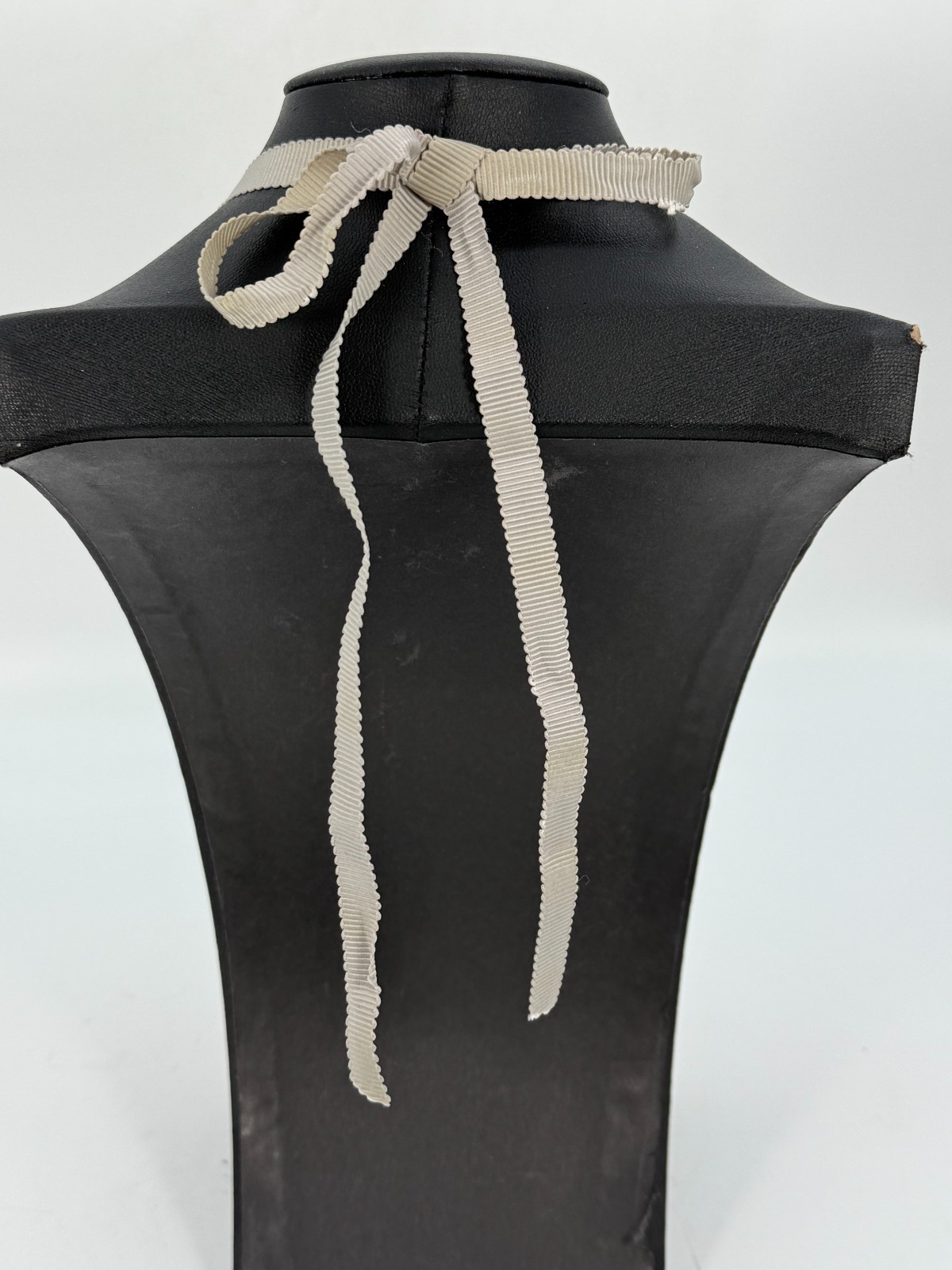 Dangling Faceted Glass Necklace Adjustable Length Ribbon J. Crew? Weddings