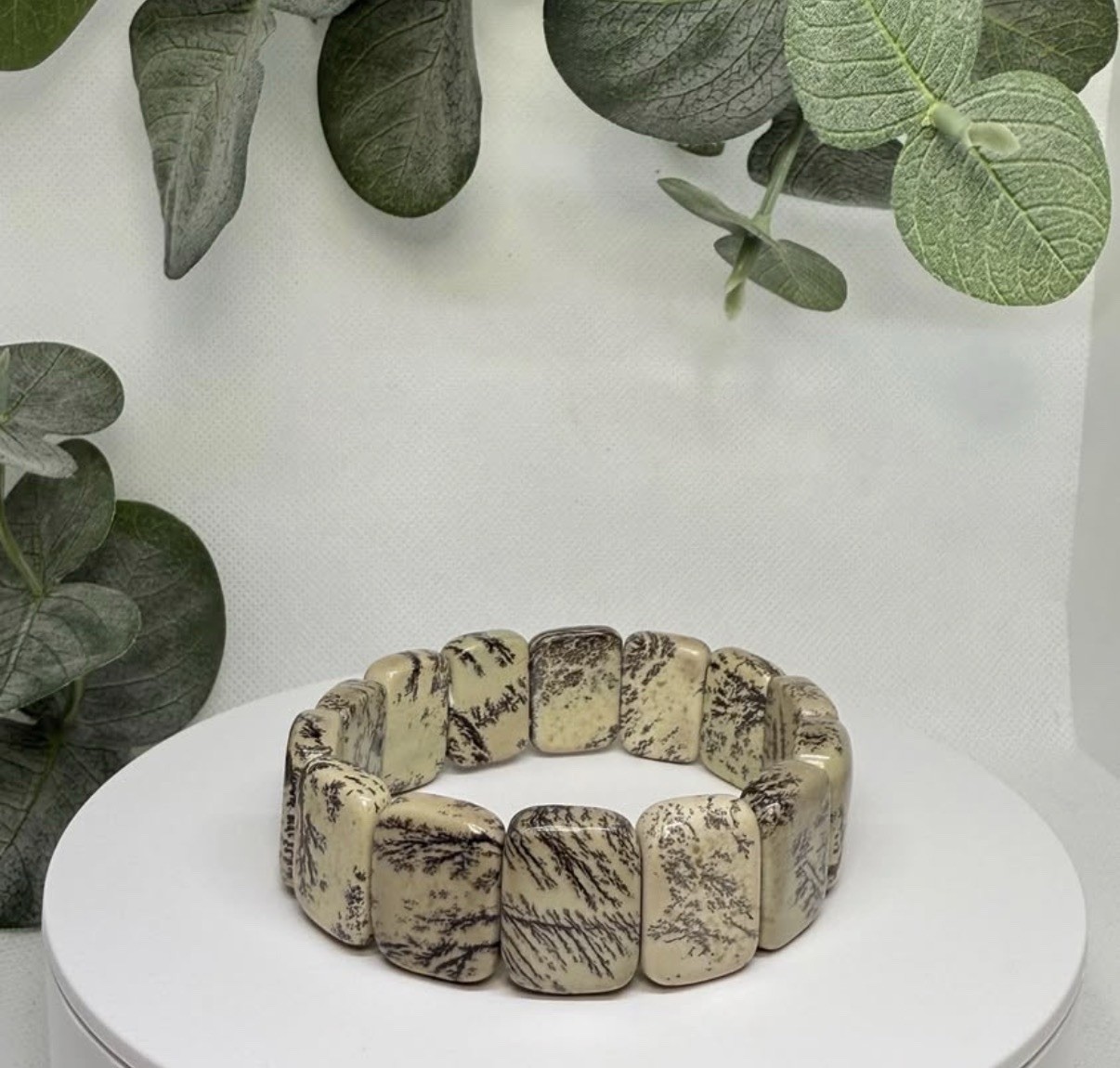 Dendritic Agate Soft Bangle 19.5MM