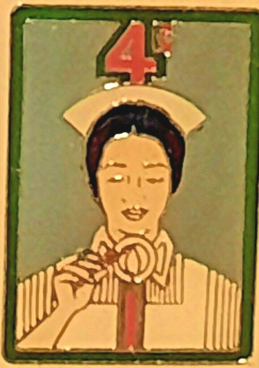 Nursing Metal Brooch Pin – US Postage Stamp Vintage 4 cent stamp graphic