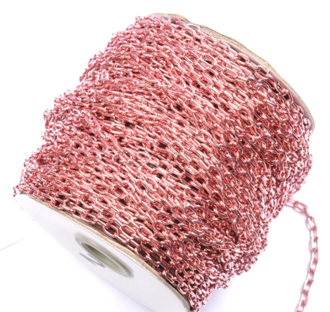 5M gold plated and silver cable openings link iron metal chains and colors