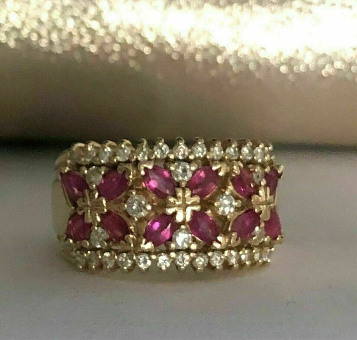 4.50Ct Simulated Diamond Engagement Wedding Ring 14k Yellow Gold Plated Silver
