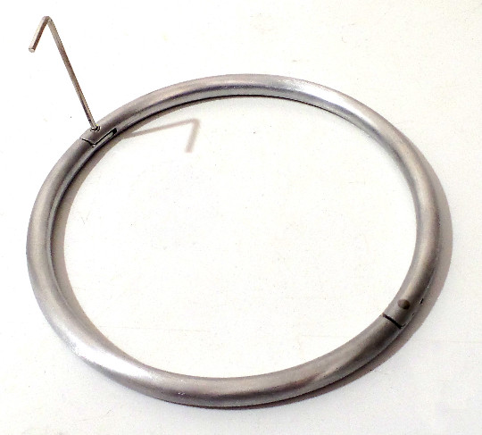 23″ Eternity Slave Collar in Brushed Satin Stainless Steel CuffStore