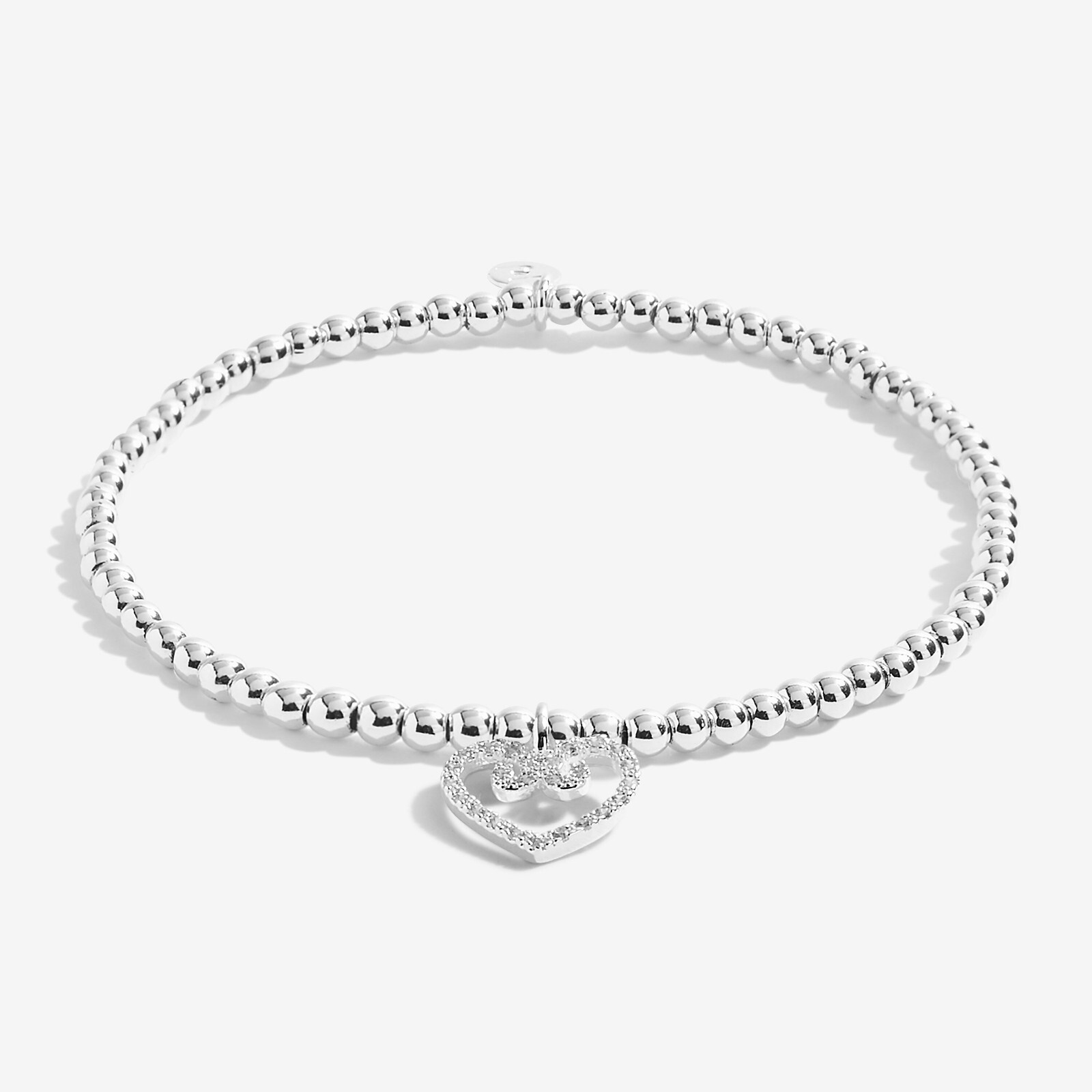 Joma Silver Plated Beaded Bracelet A Little EXCELLENT EIGHTY + Gift Bag 4958