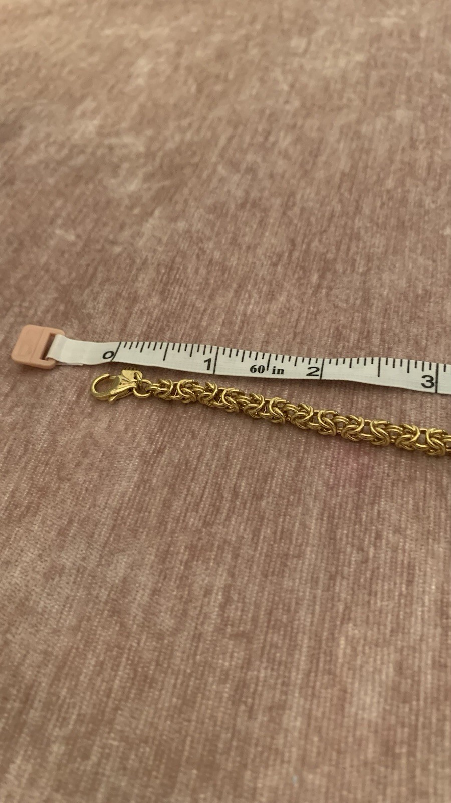 24” Women’s Byzantine Chain Necklace Excellent Condition Gold Tone Italy