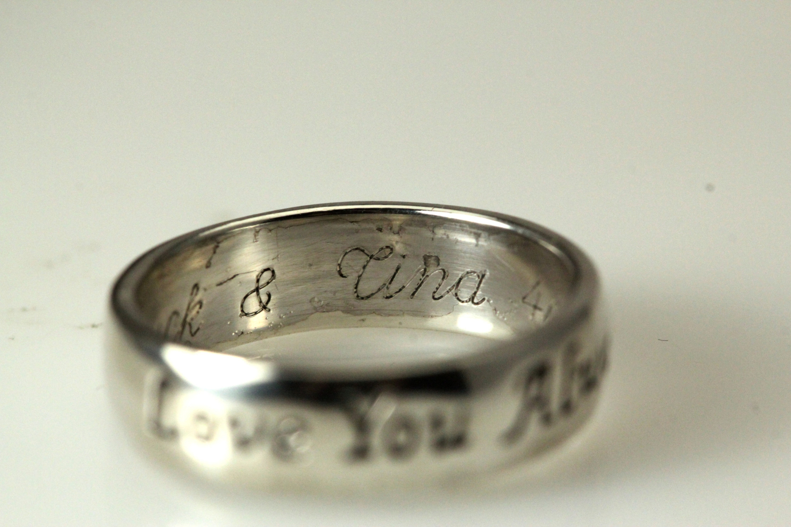 925 Sterling Silver Size 5 “Love You Always” Band 3.2 Grams (RIN6463)