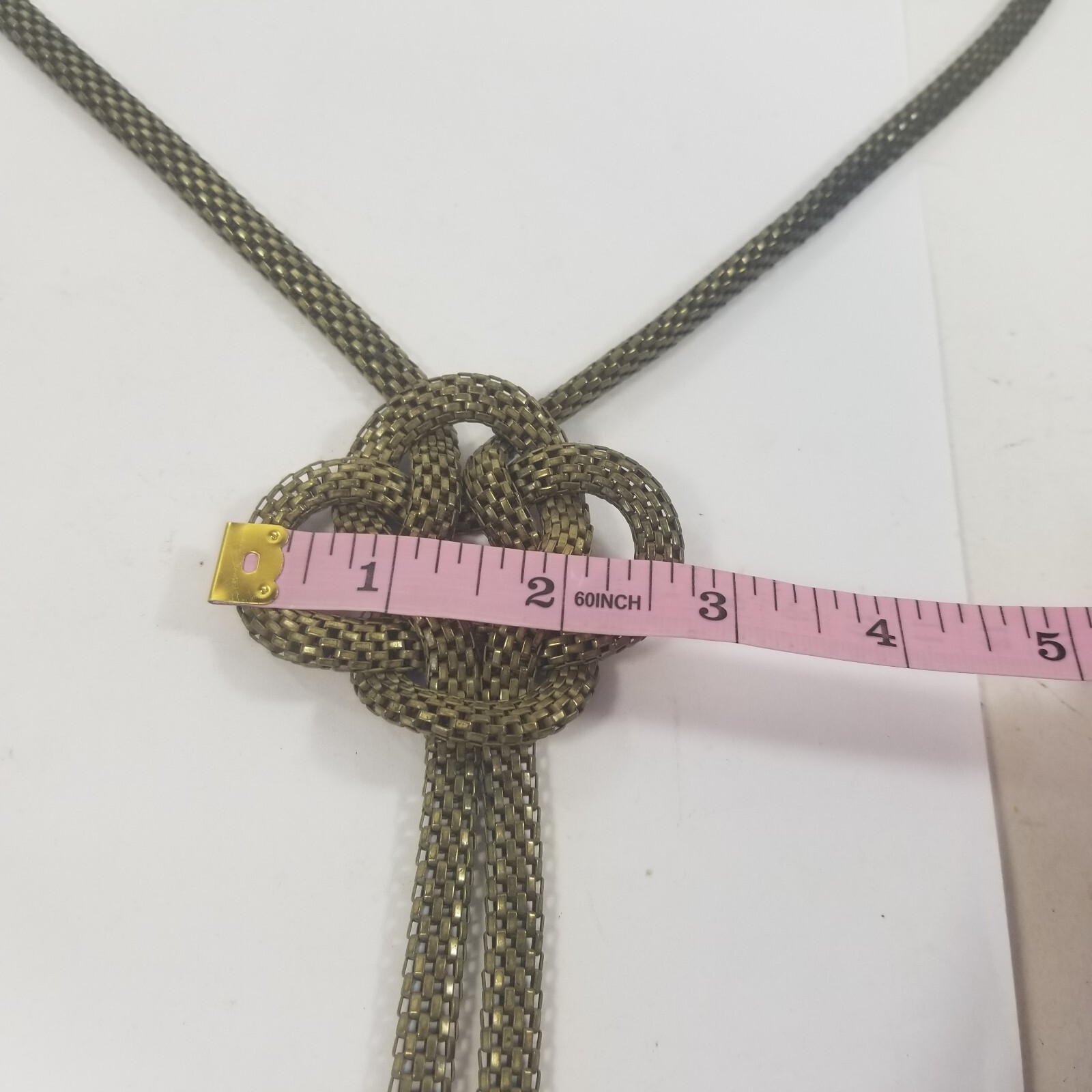 Necklace Designer Statement Celtic Knot Dangle Y Drop Aldo Signed
