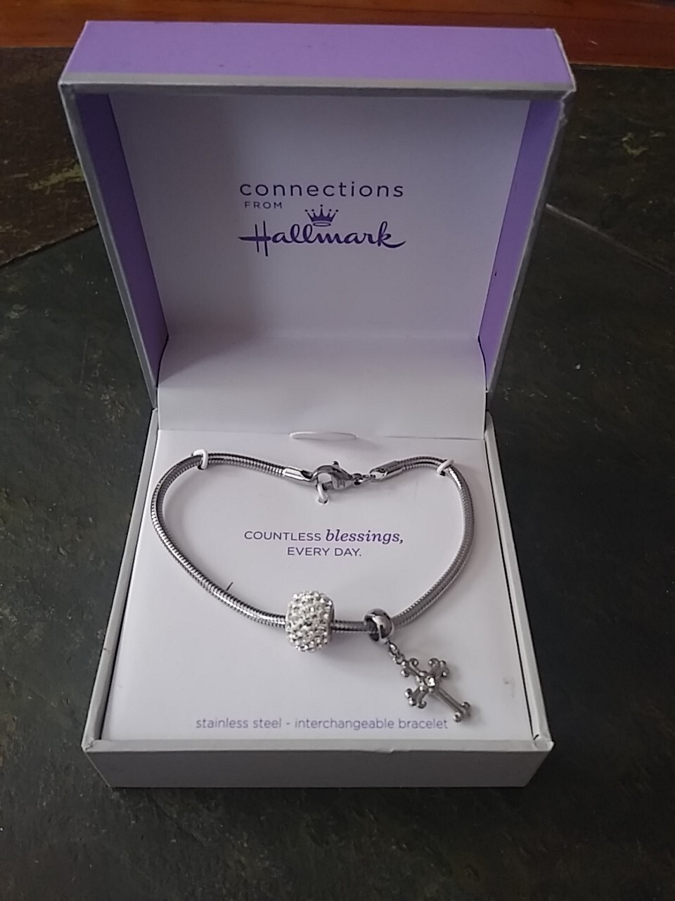 Connections From Hallmark Countless Blessings Everyday Stainless Steel Bracelet