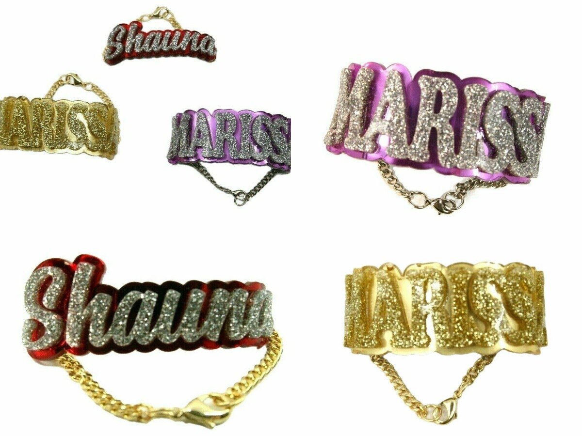 Jumbo Bracelet Personalized Custom Any Name, Size & Color Choice Made To Order
