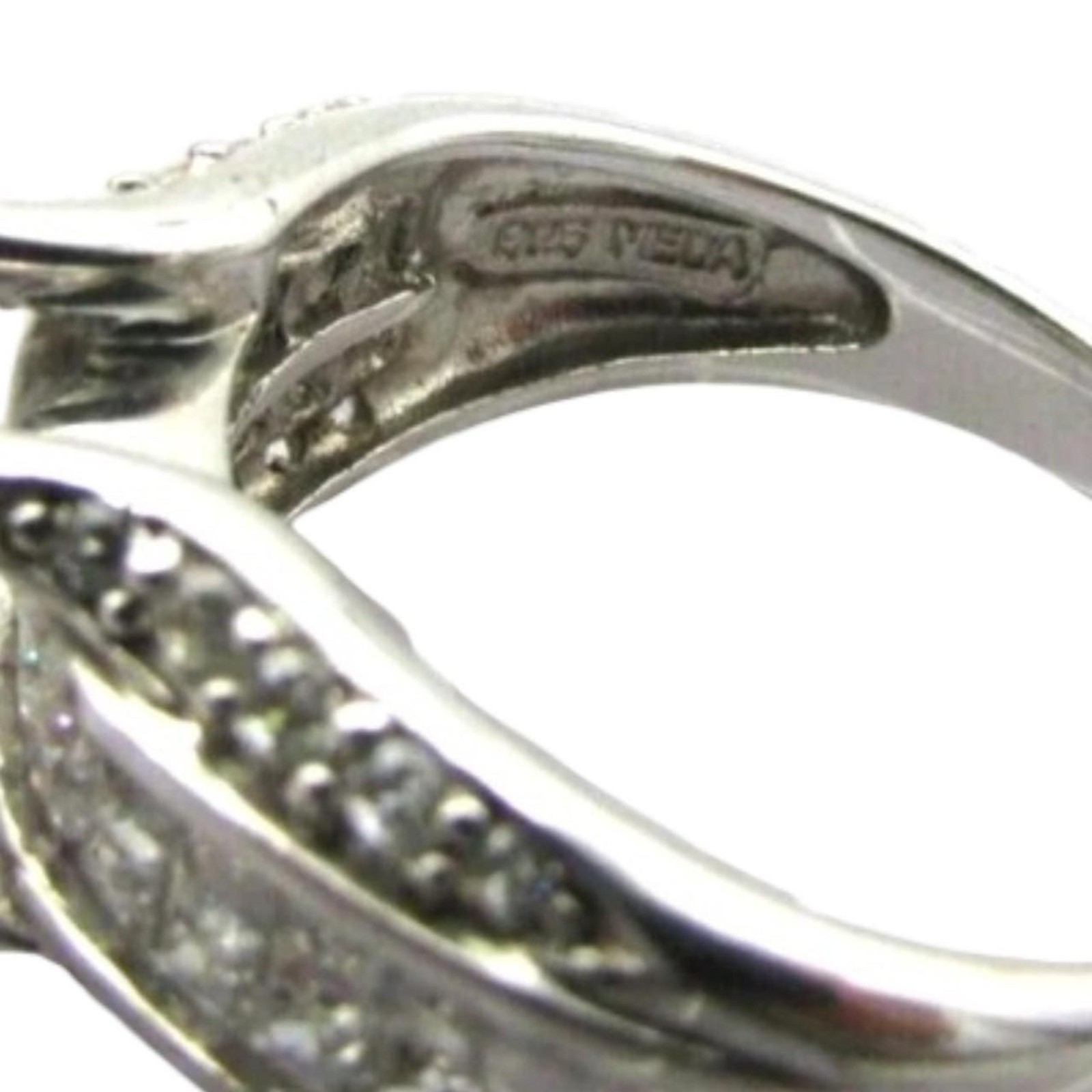 Victoria Wieck 925 Radiant Cut CZ Statement Ring Size 10