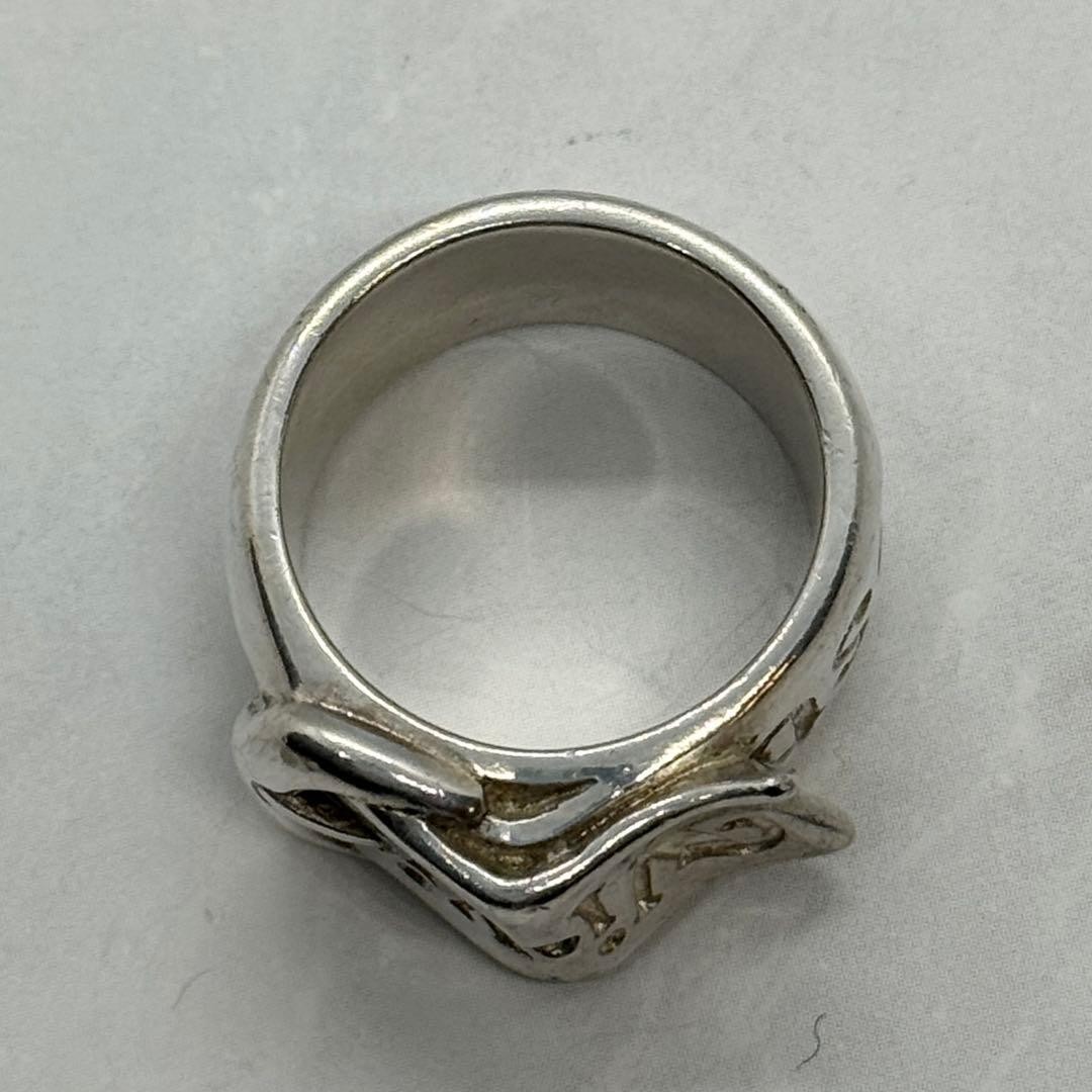 Vivienne Westwood BELT ring, rare, Early, perforated, silver, M, Made in Italy