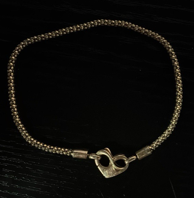 Gold Metal Ball/Bead Chain Bracelet, Spring Ring Closure, No Stone