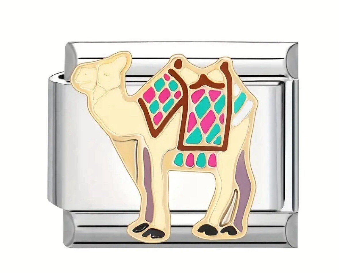 Camel Wholesale Italian Charm Enamel Link 9MM K45-2