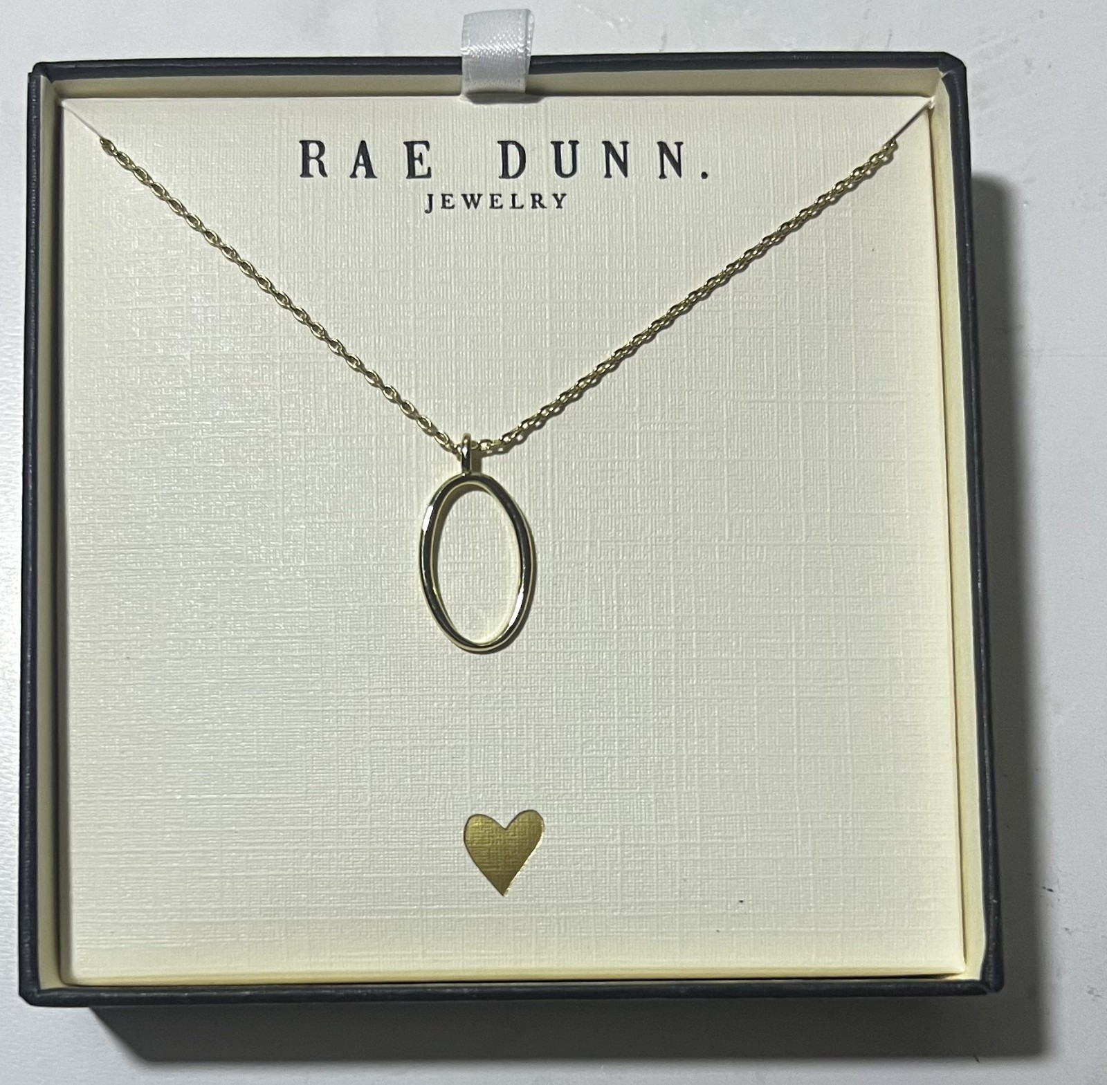 BRAND NEW Rae Dunn Initial Letter “O” Necklace – Sterling Silver