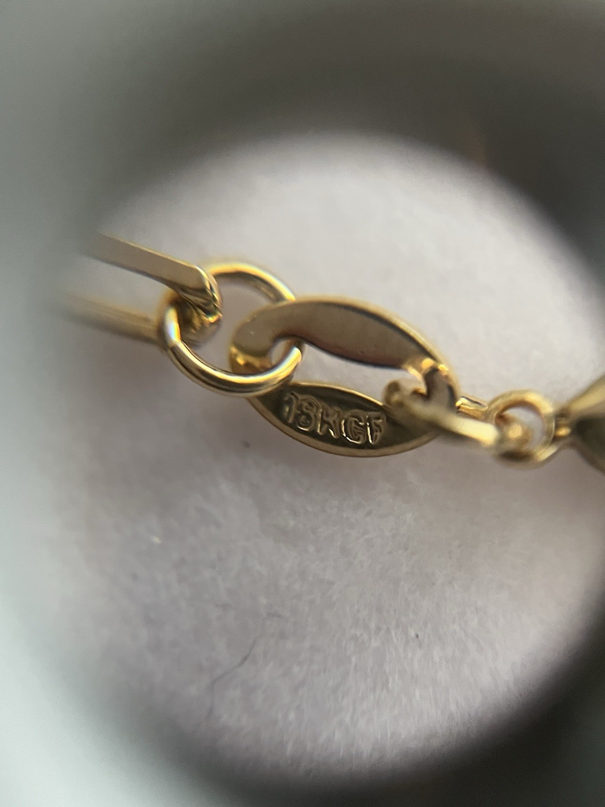 18k Gold Filled Coreana Paperclip 17” Length Necklace For Her