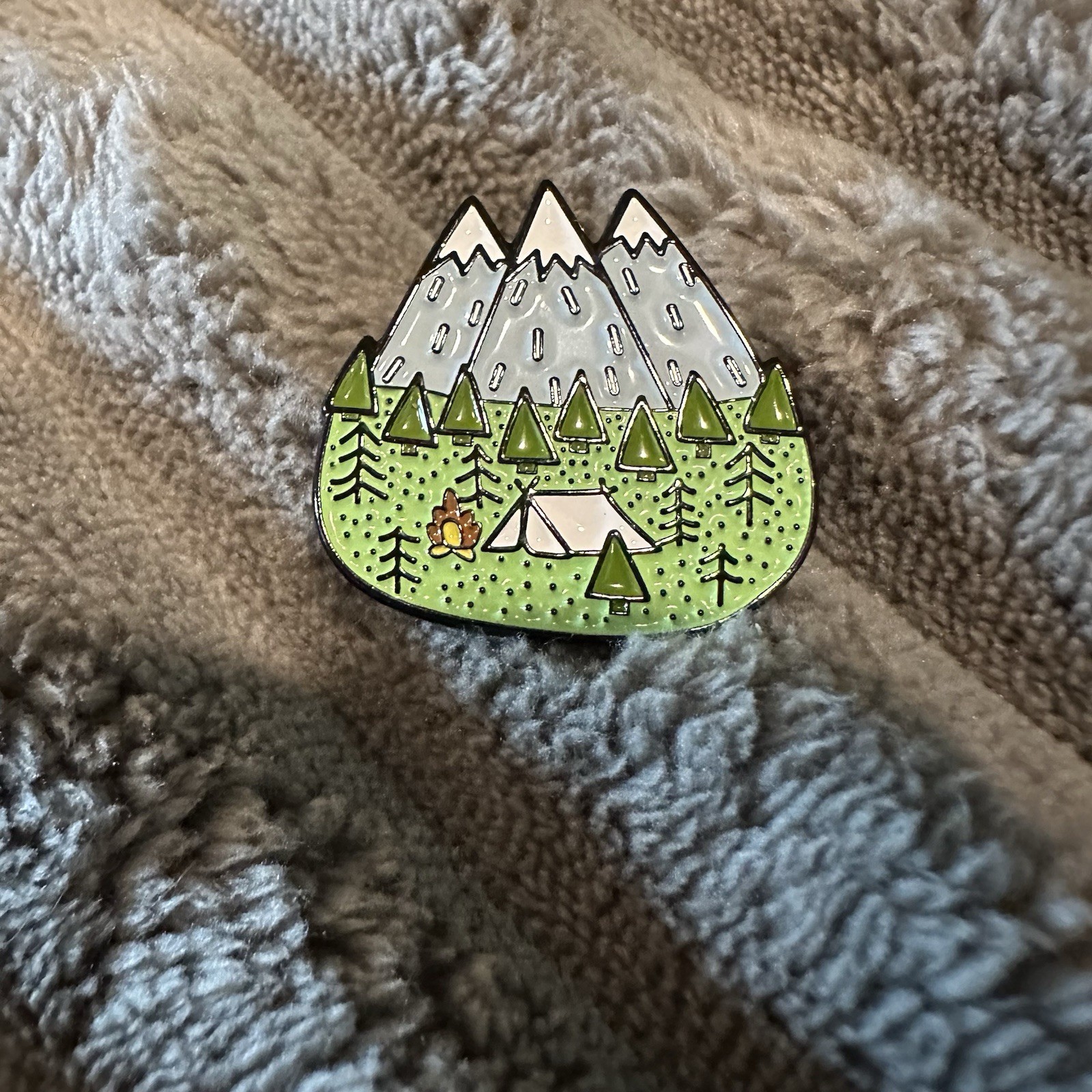 Enamel Pin Adventure Outdoors Brooch Backpack Travel Camping Hiking Mountains