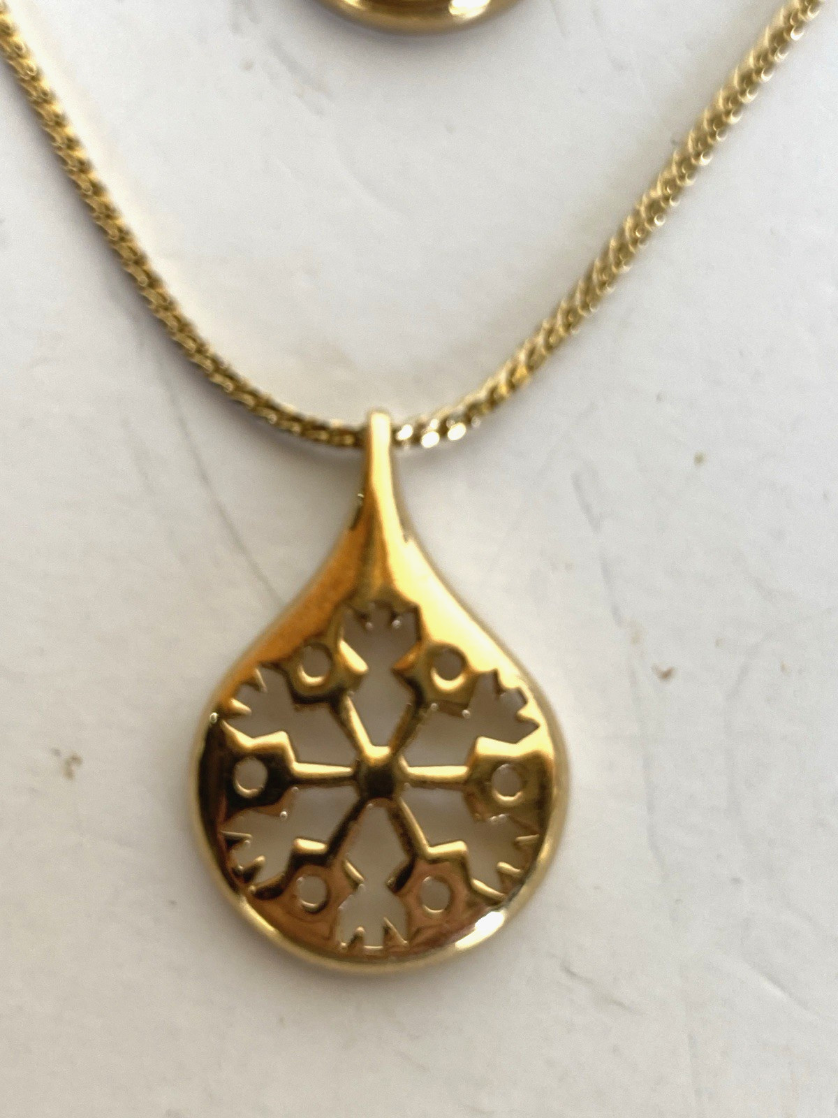 Vintage Gold Tone Monet 4 Seasons Necklace 4 Layered Strands, Signed