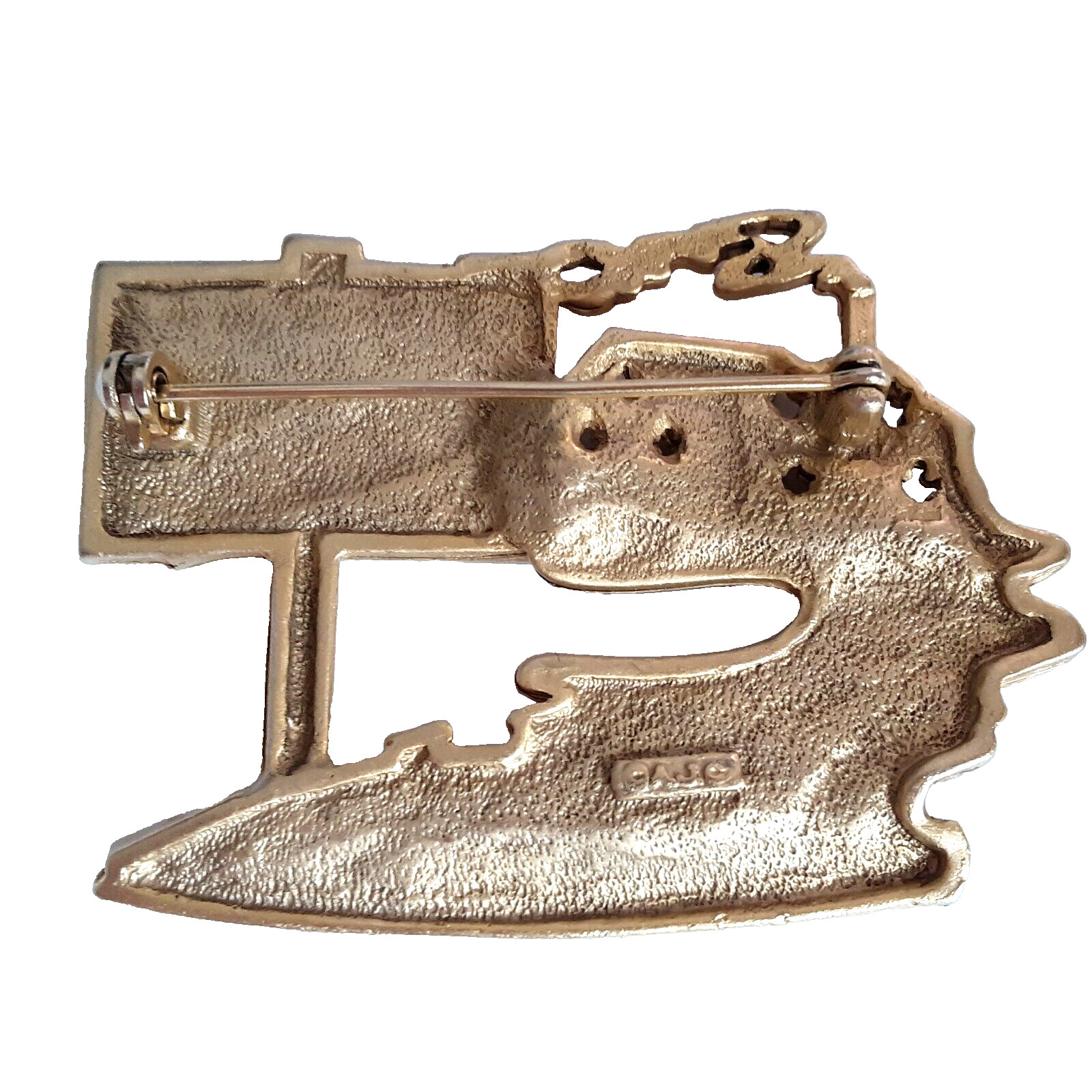 Vintage Realtor For Sale Sold Pin Brooch Gold Tone Real Estate Signed Great Gift