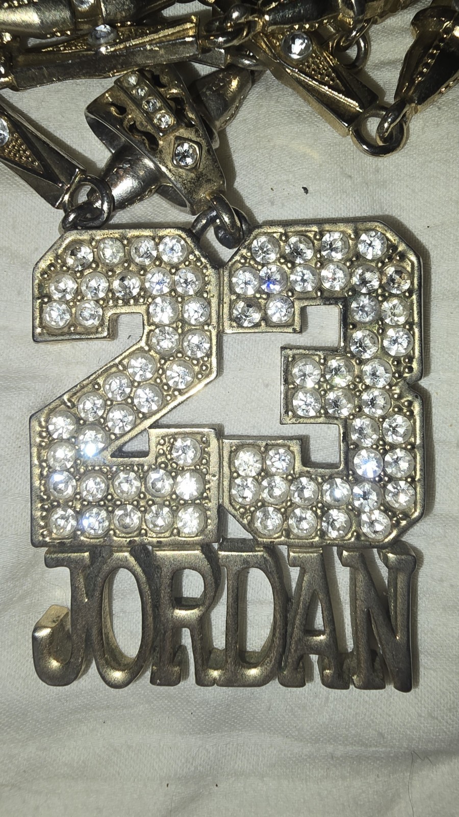 Men’s Heavy 9.2 oz Iced Out 23 Jordan Pendant Necklace 36″ Unique Chain