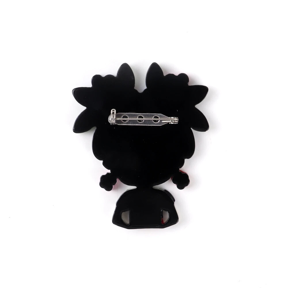 Acrylic Lady Brooches Pin Women Cartoon Flower Artist Girl Figure Badge Jewelry