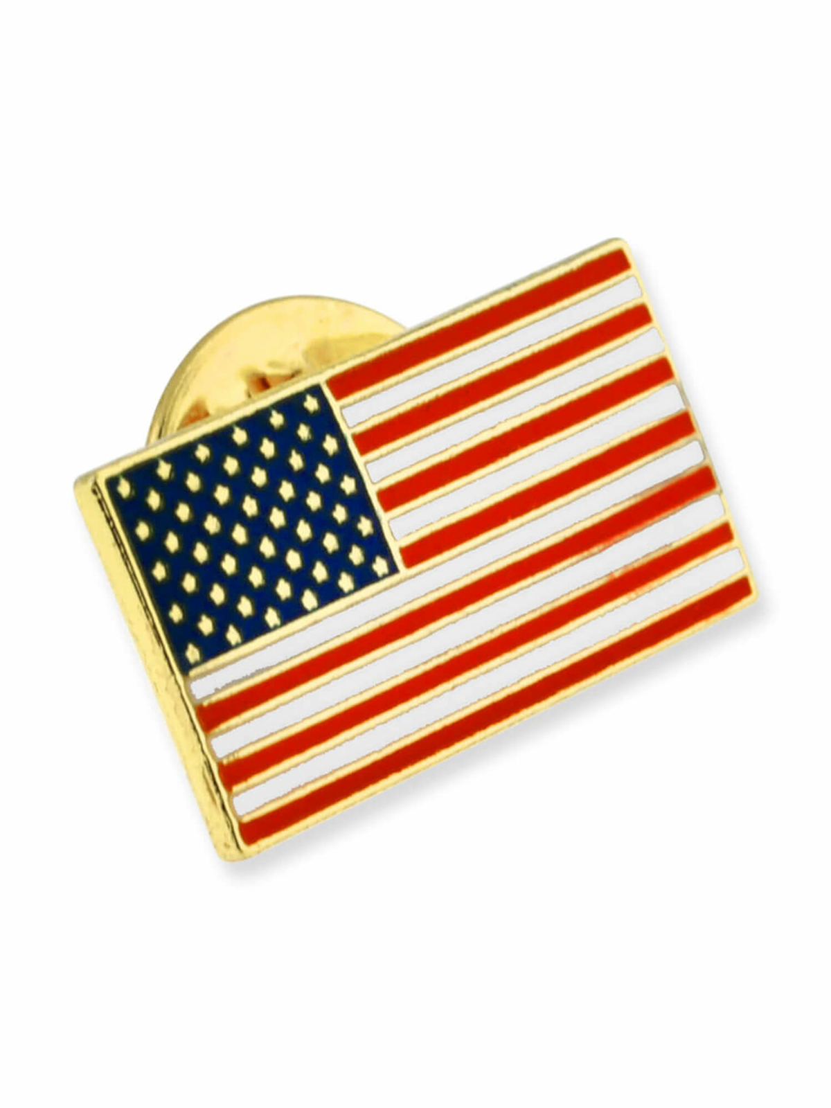PinMart’s Small Rectangle American Flag Lapel Pin with 50 Stars and 13 Stripes