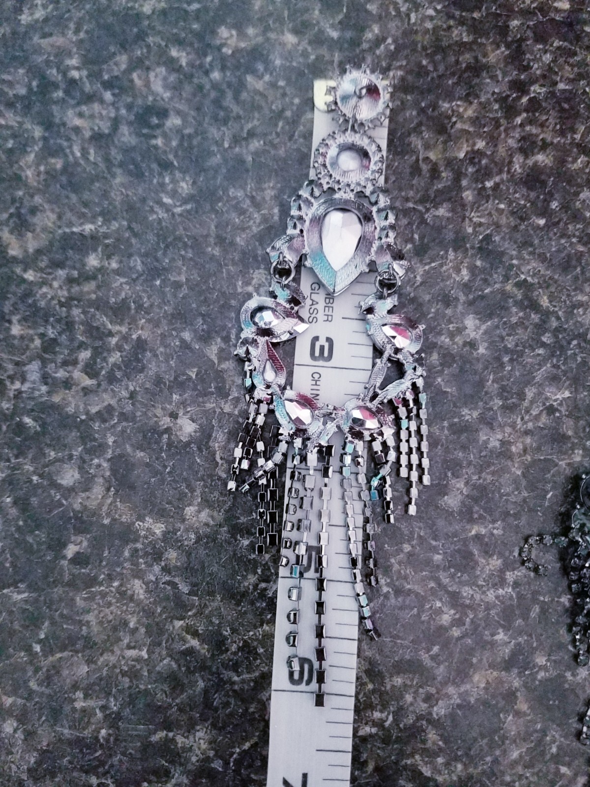 Chandelier Rhinestone Crystal Pageant Bridal Earrings Colorful Drop Dangle 6 In