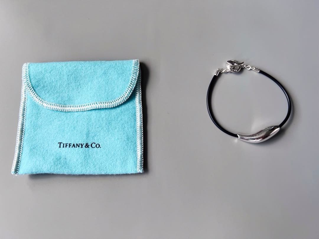 Tiffany & Co. Fish Toggle Bracelet Silver 925 Unisex Vintage 19.5cm w/Dust Bag