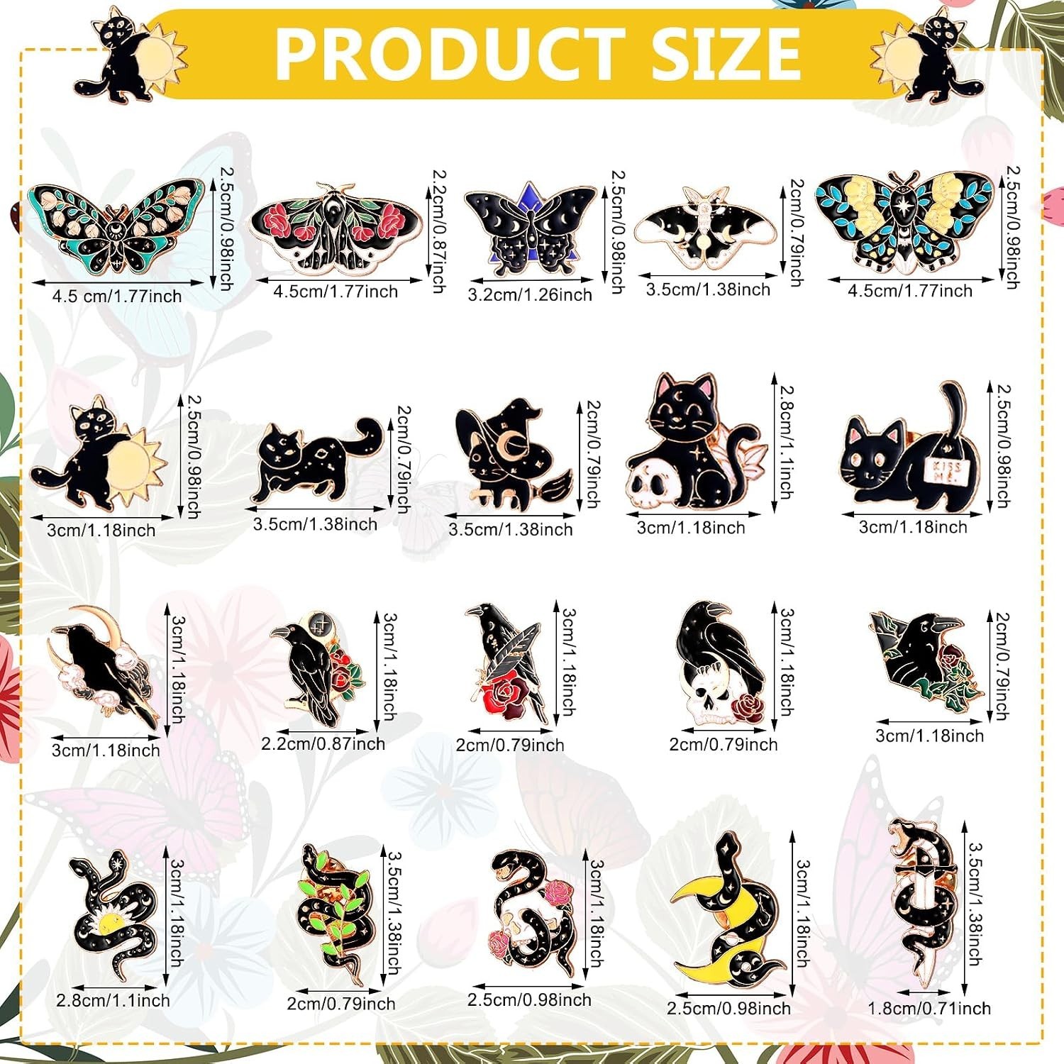 Spooky Lapel Pins Pack – 100 Pcs for Teachers, Nurses