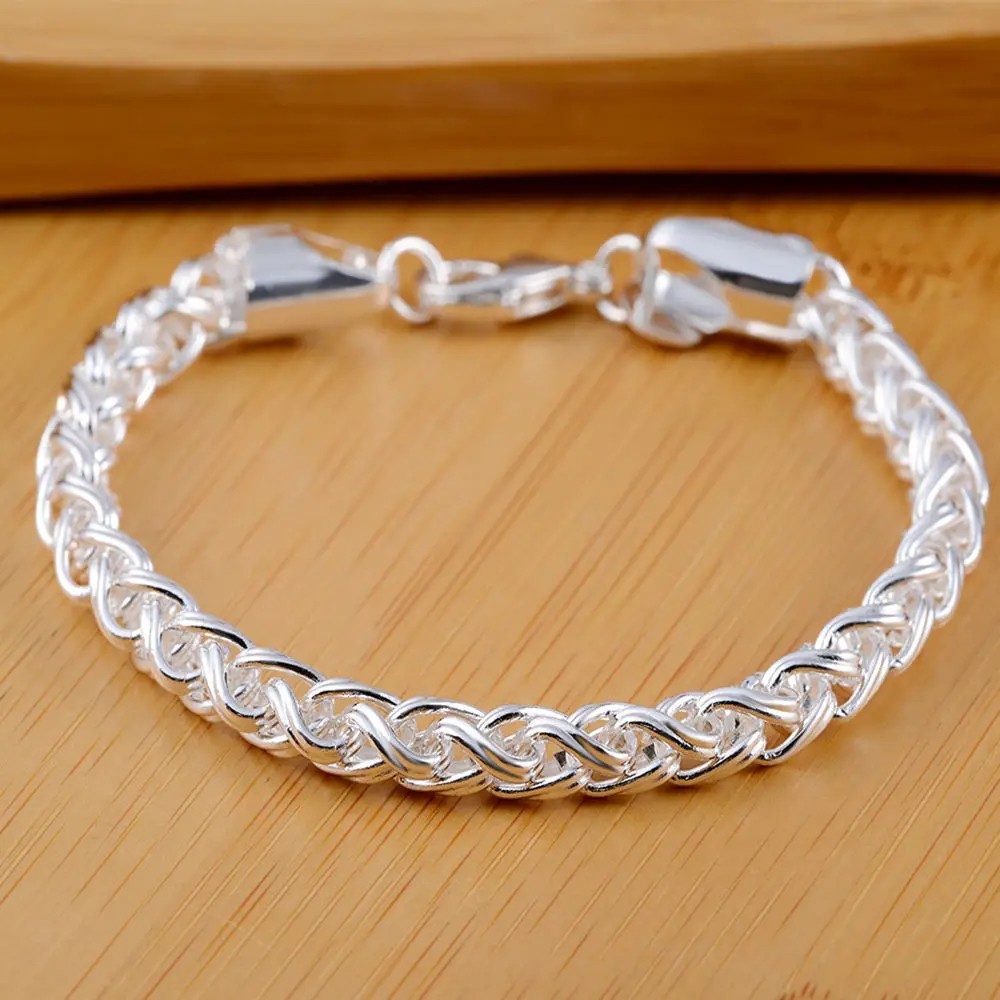 Pulsera de Plata 925 para Hombre y Mujer USTED PUEDE Lucir Elegante y Atractivo