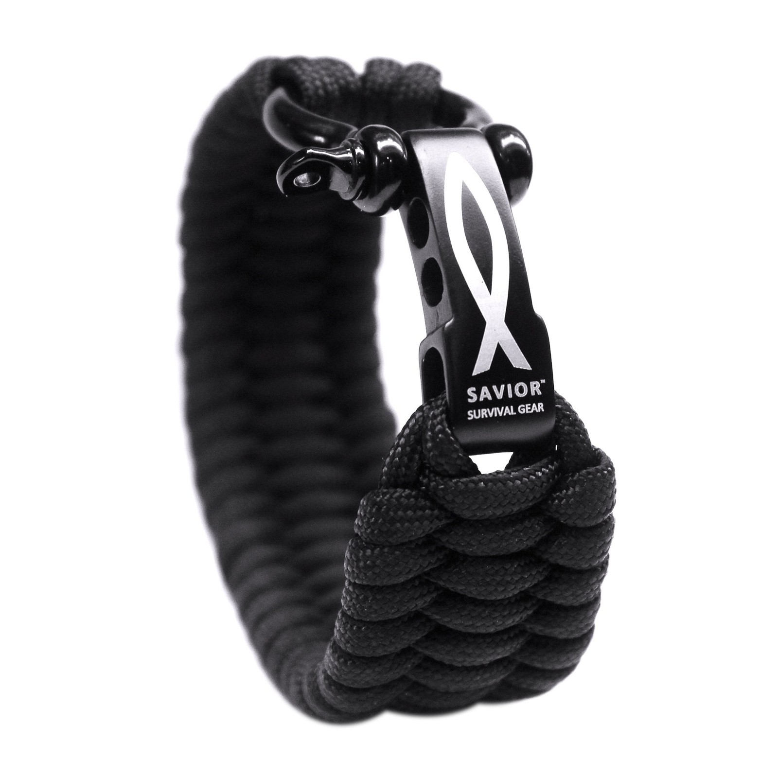 Paracord Bracelet with Stainless Steel Adjustable Shackle