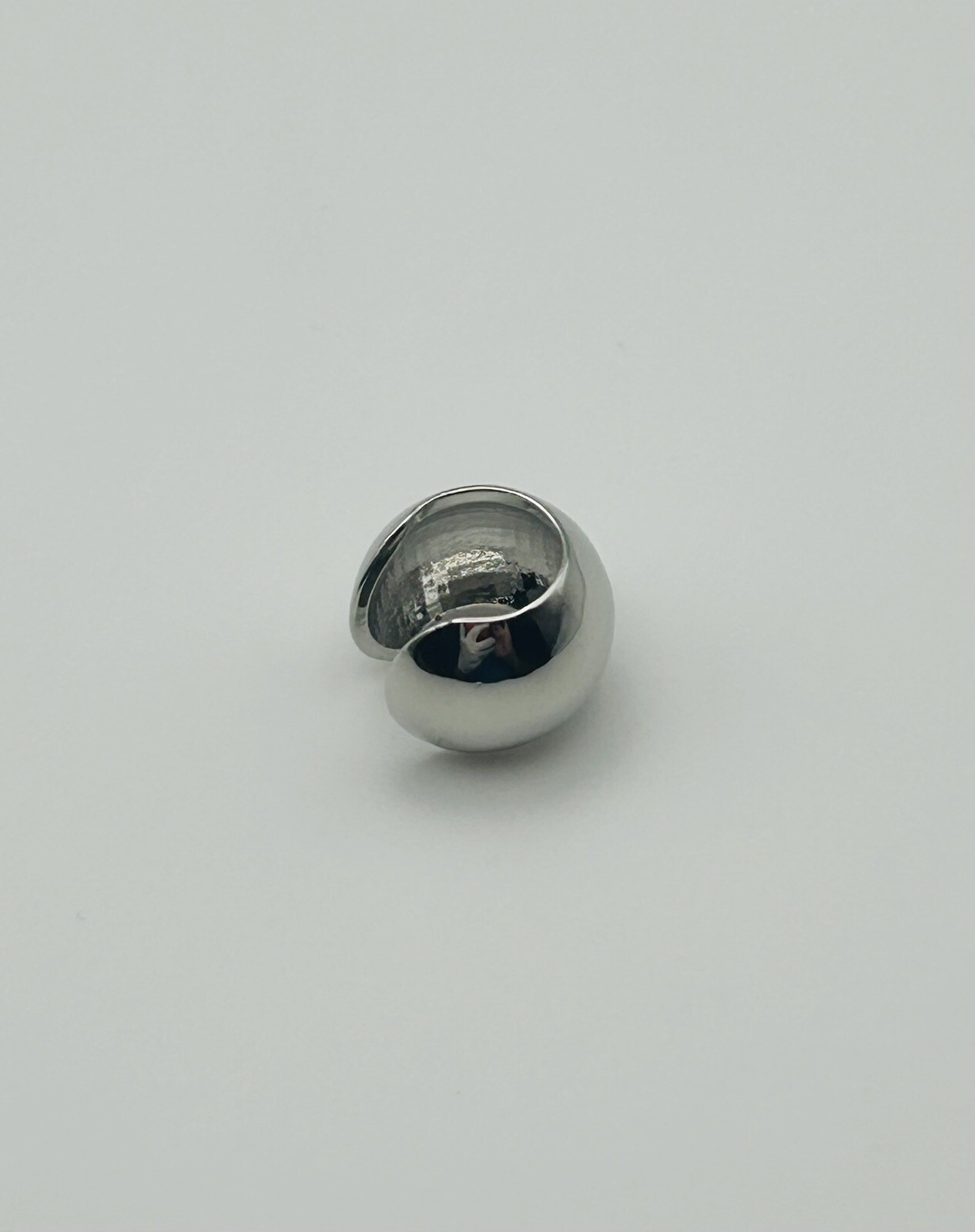 One Large Silver ear Cuff (No Piercing Needed) #9