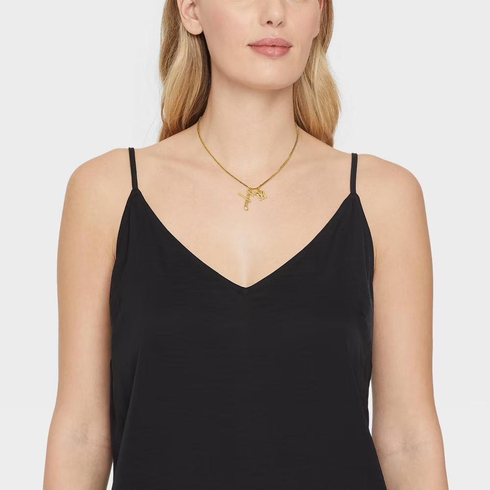 Bijoux Sport by Luv Aj MLB Gold Cubic Zirconia Charm Necklace –