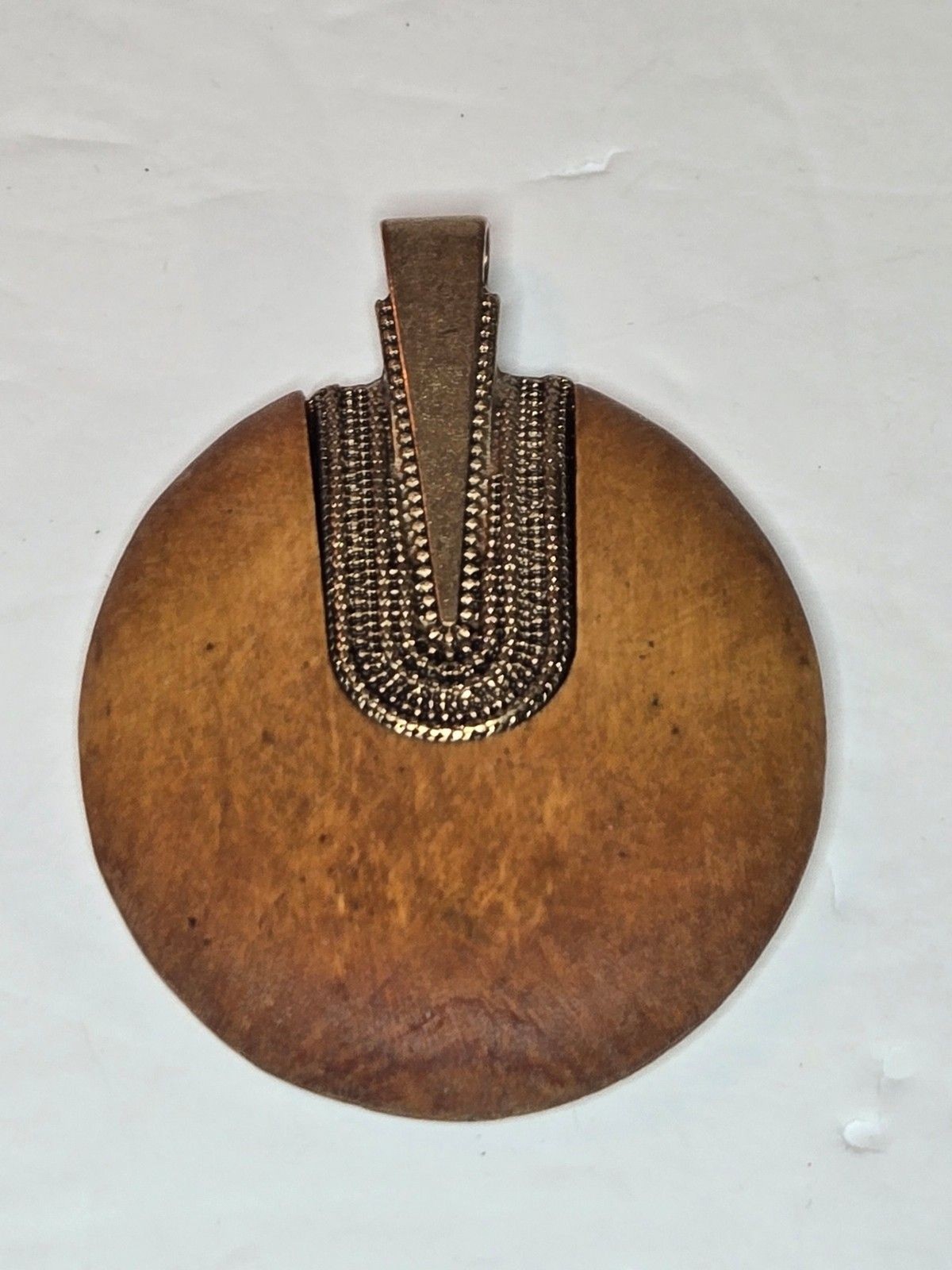 Wooden and Metal Pendant Jewelry