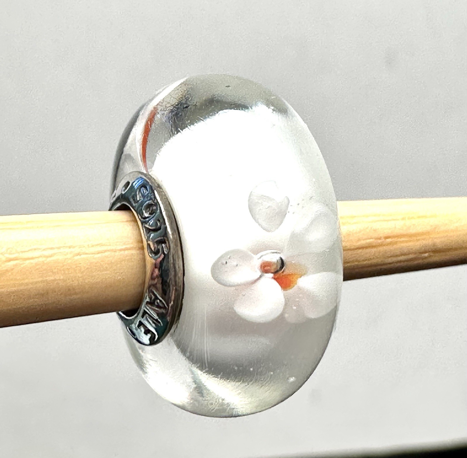AUTHENTIC PANDORA #790947 CHERRY BLOSSOM MURANO GLASS BEAD CHARM