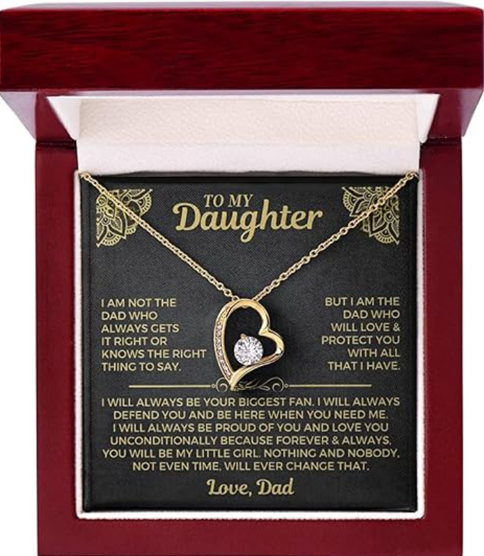 Necklace for Daughter from Dad Meaningful Gift for Birthday, Graduation,