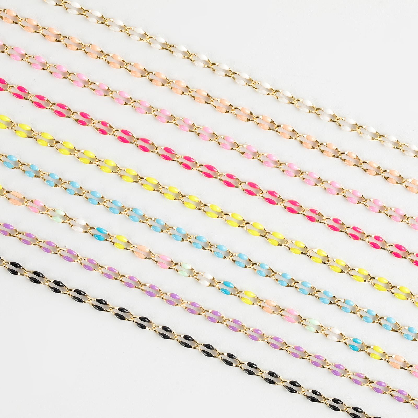 YOUBEIYEE Gold Plated Brass Chains for Necklace DIY Jewelry Supplies, 2 Meter…