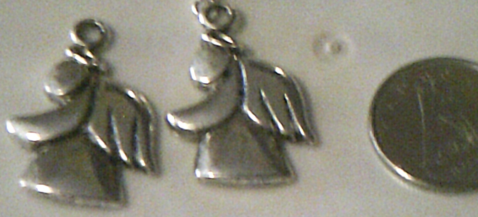 Earrings dangle angel both hook and hoop