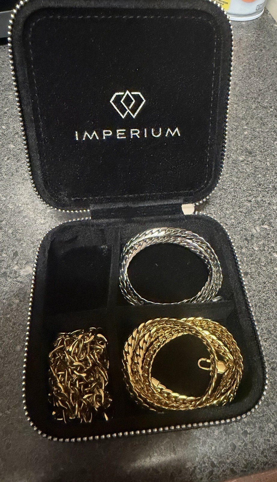 Imperium 5mm Chain Bundle OF 3- Gold & Silver (24″)