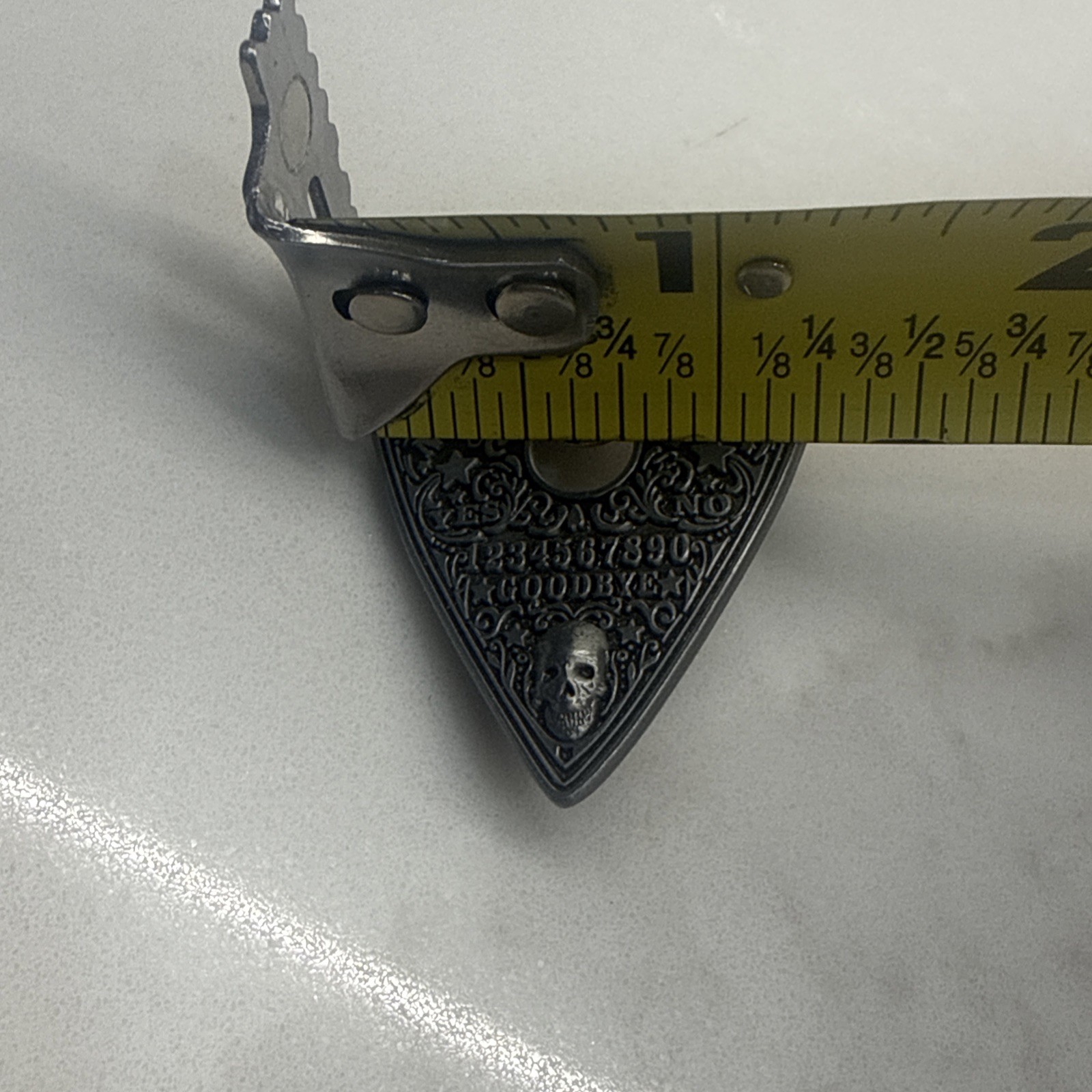 Planchette Style 1pc Metal Pin Double Rubber Backer Ouija Board Fast Shipping!