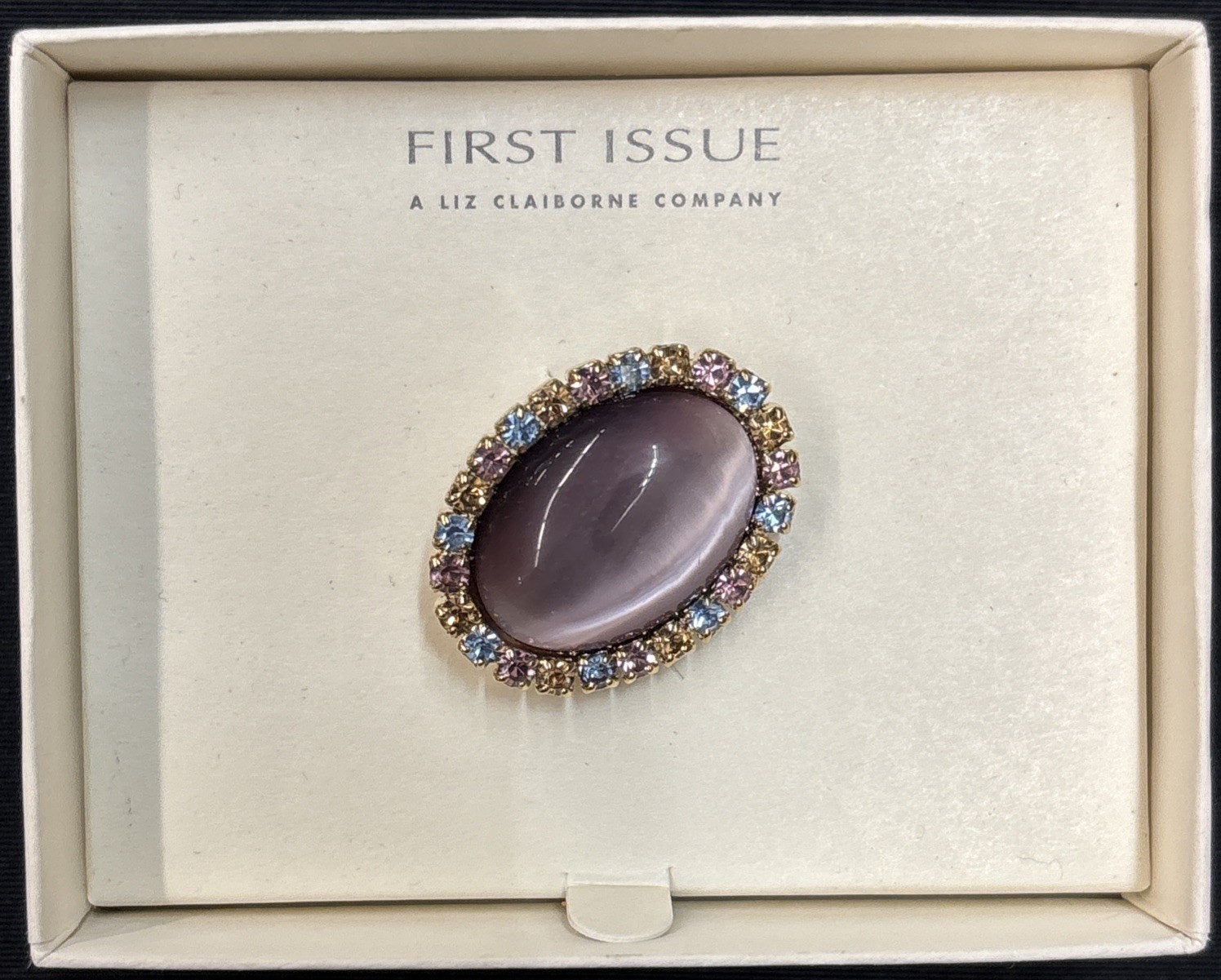 First Issue Liz Claiborne Brooches/Pin With Box