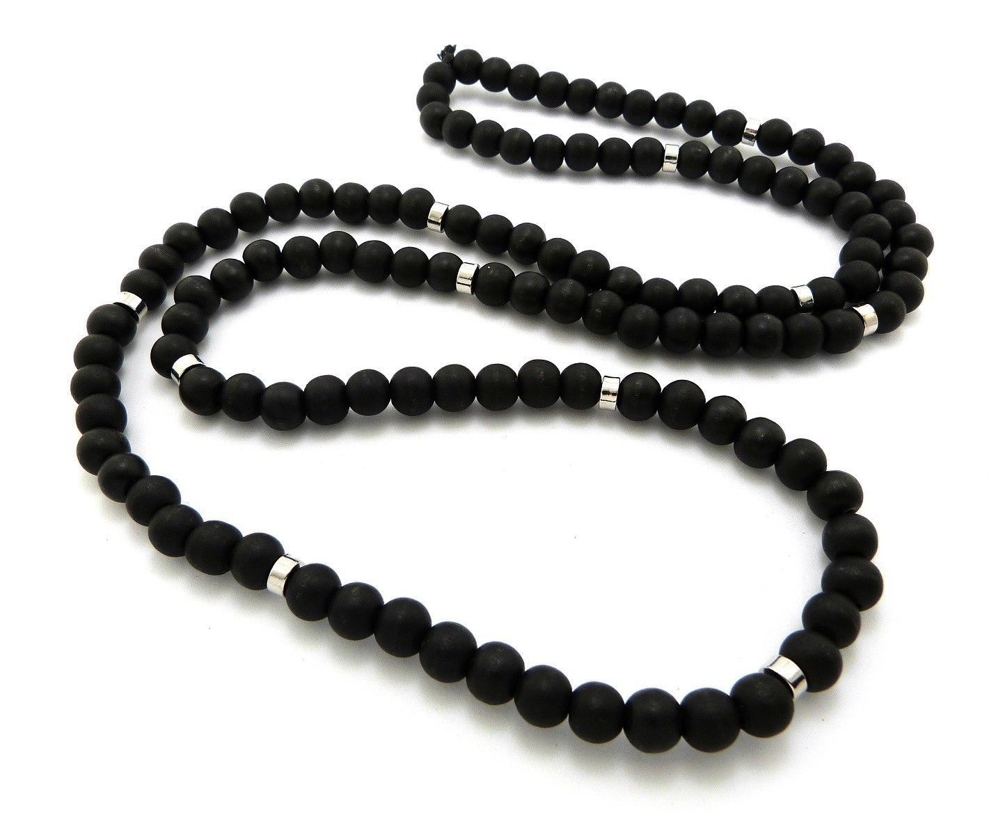Hip Hop Unique Good Quality Wood w/ 8mm 36″ Wooden Beads Chain Necklace