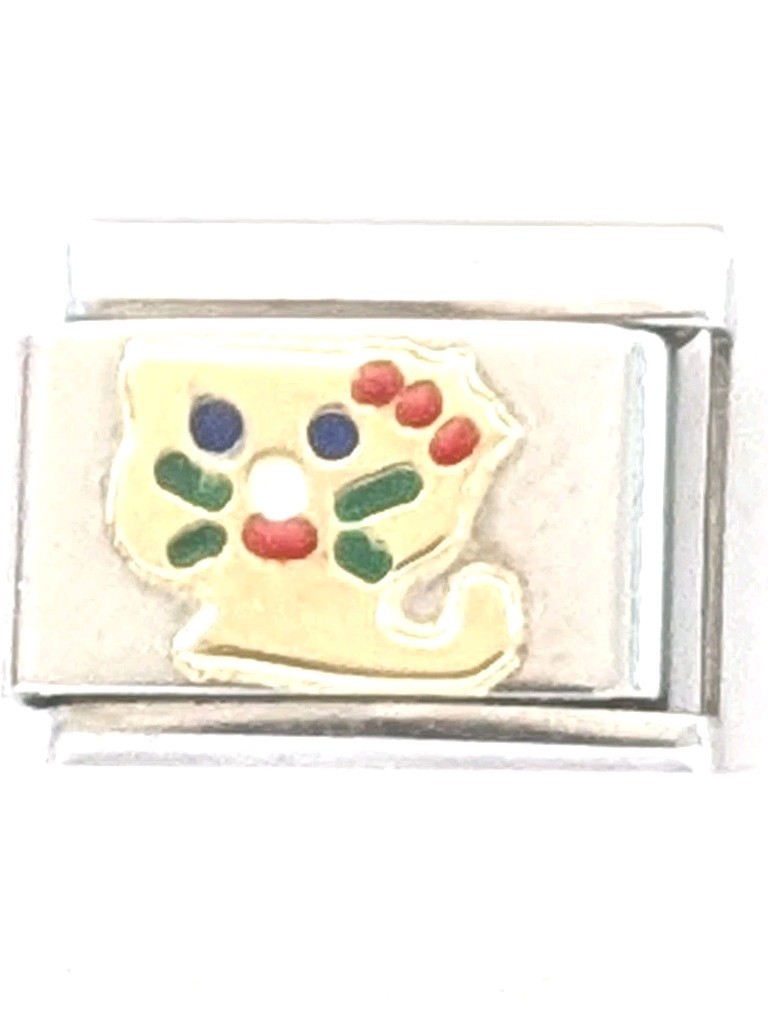 Authentic UD Unodomani Classic Italian 9mm Charm Kitty Kitten R131