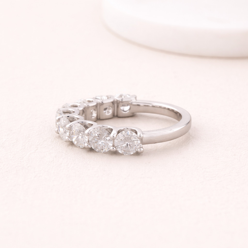 1 ct round Cut Lab Grown Diamond Engagement Ring Women 14k white gold plated