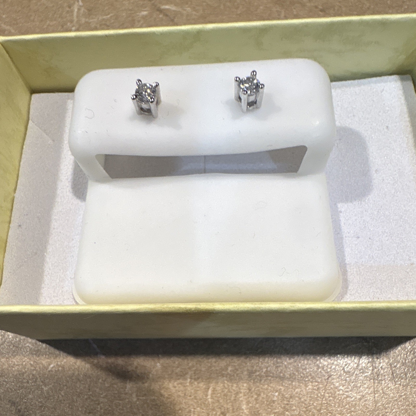 0.25 Carat Moissanite 925 Stud Earrings Prong Set Screw Back
